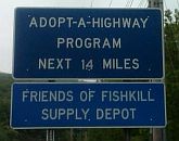 FOFSD adopt-a-highway sign